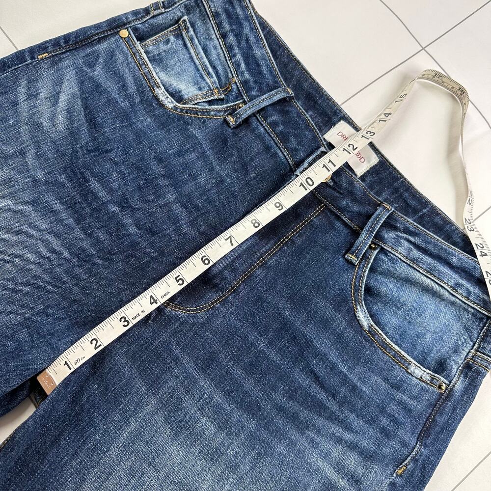 Driftwood Jeans Womens 29 Blue Stella Straight Leg High Rise Fade Western Boho - Picture 8 of 11